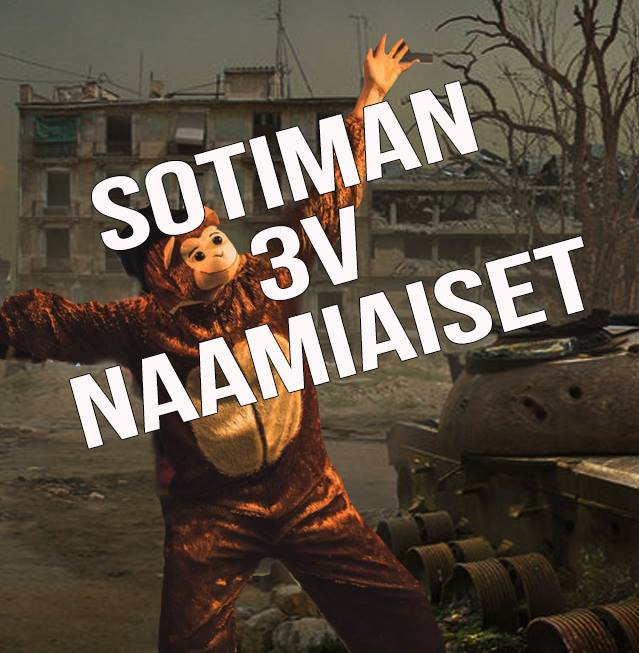 Sotiman 3v synttärinaamiaiset