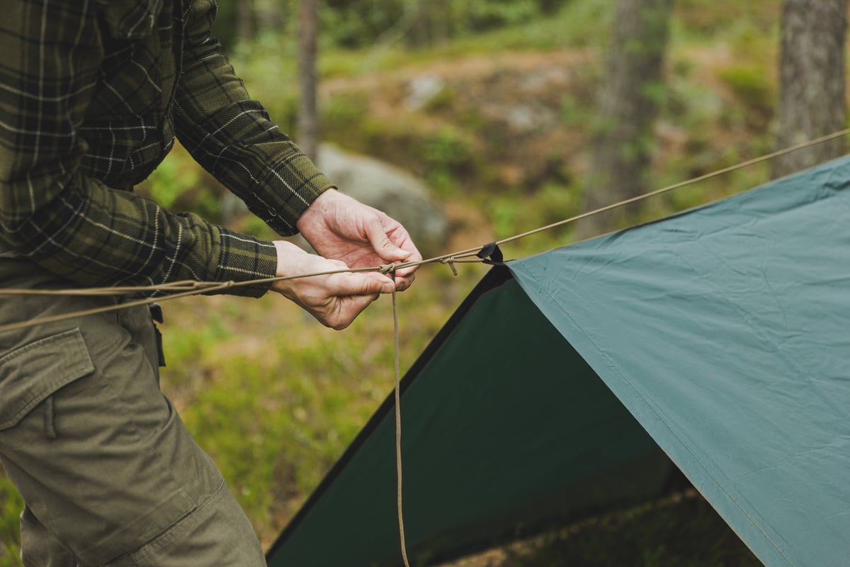 Using a Tarp as Shelter