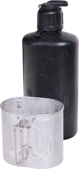 Swiss M84 canteen with metal cup, surplus