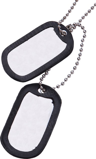 US Dog Tags -tuntolevyt, tyhjät