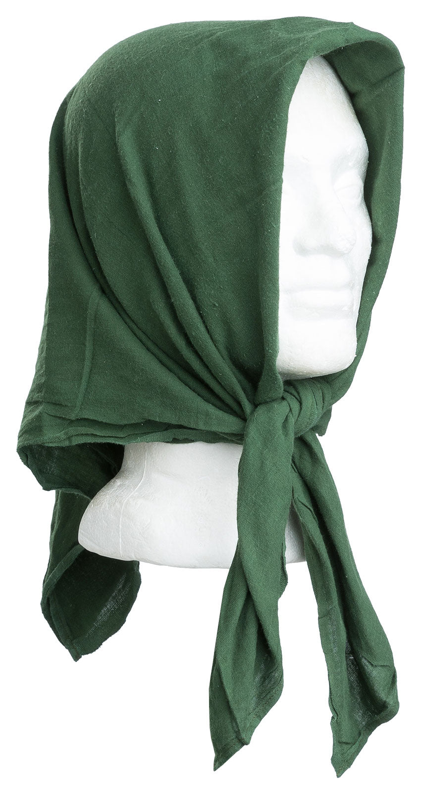 Swedish Square Scarf, Olive Green, Surplus