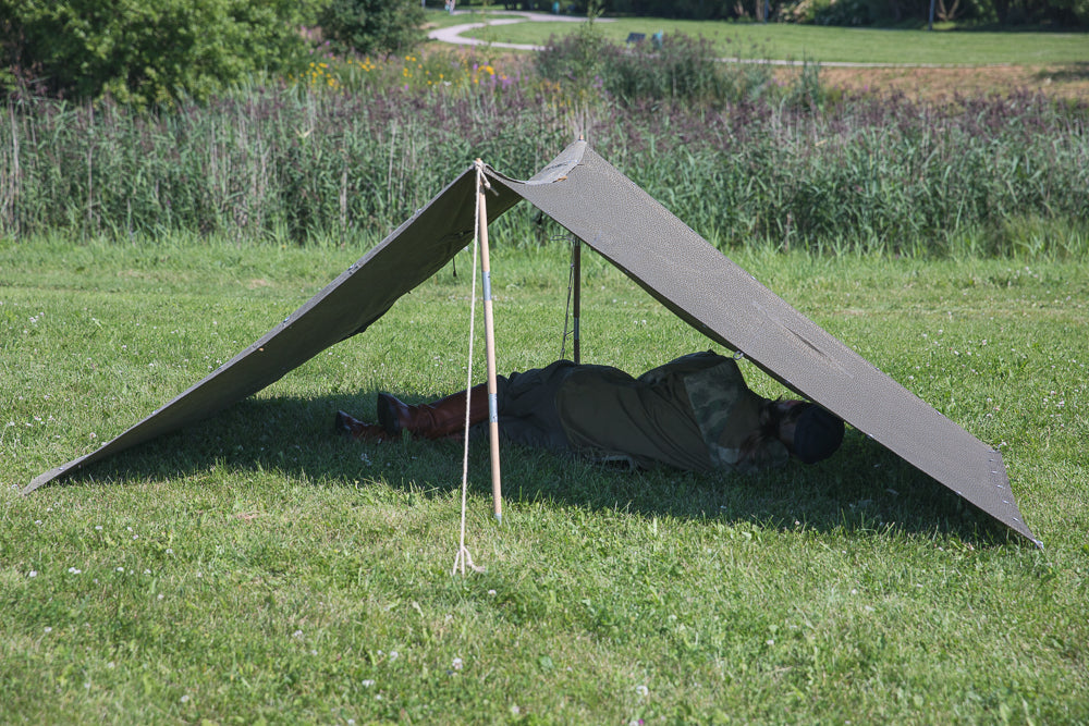 NVA shelter half, Strichtarn, surplus