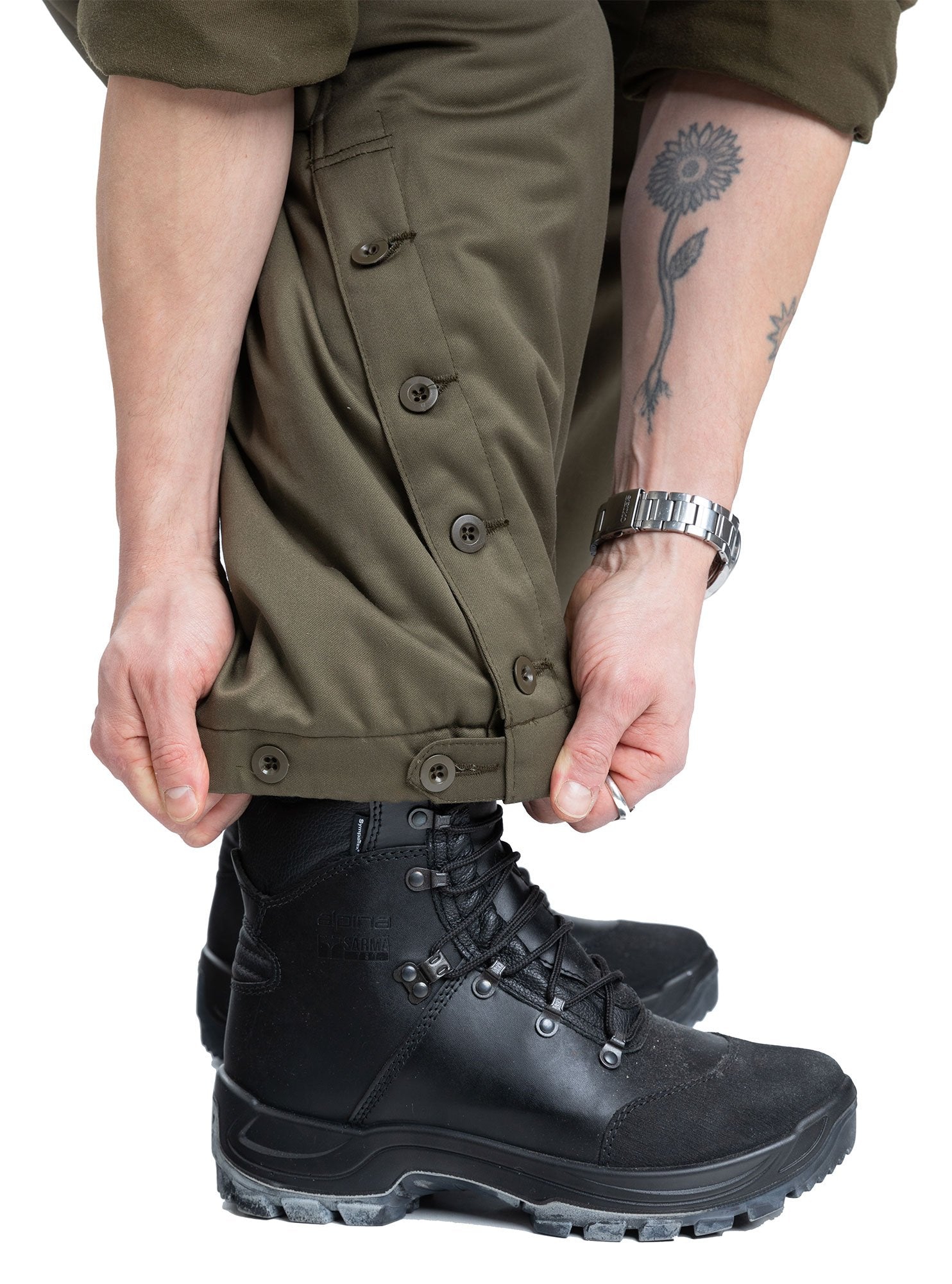 Austrian winter trousers, olive drab, surplus