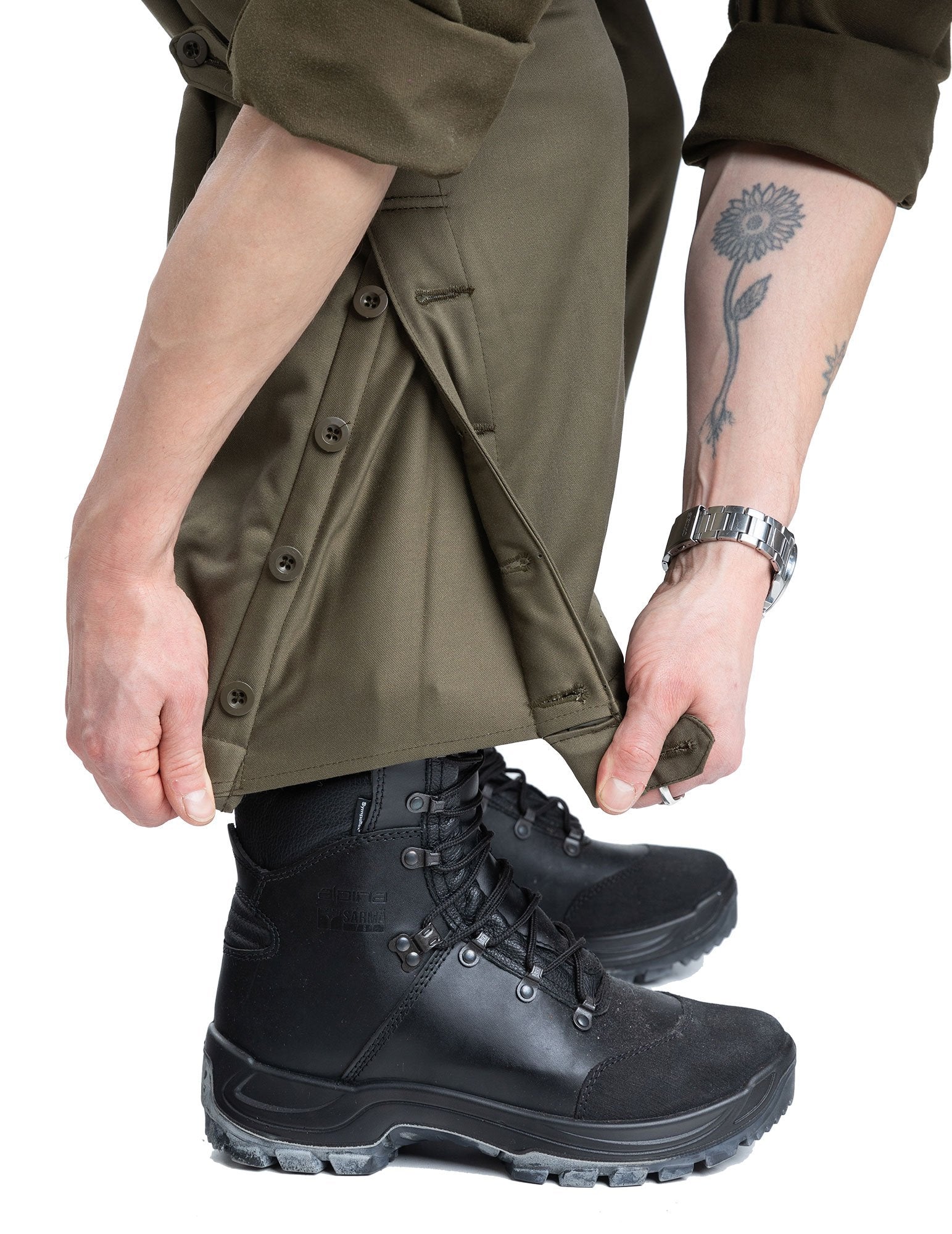Austrian winter trousers, olive drab, surplus