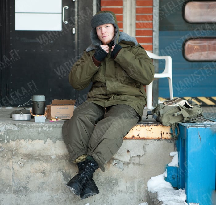 Austrian winter trousers, olive drab, surplus