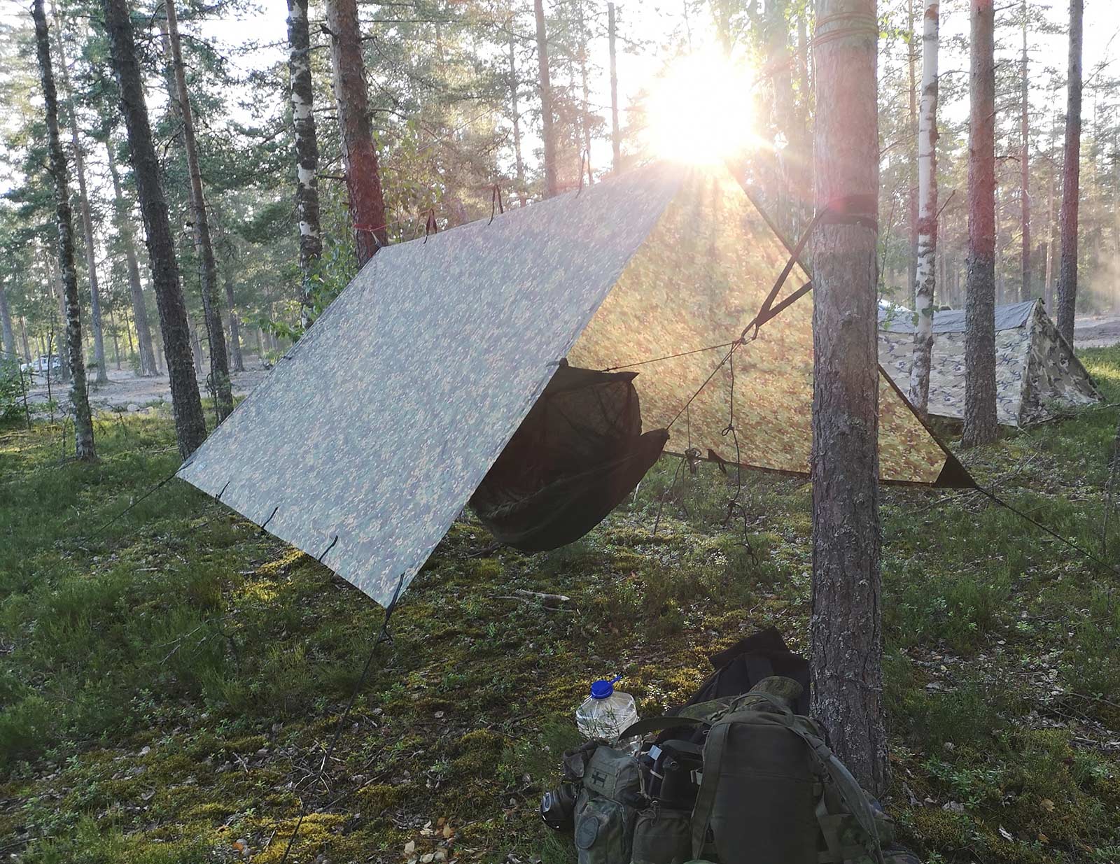 DD Hammocks 3x3 Tarp, DD Multicam