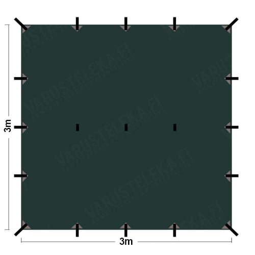 DD Hammocks 3x3 Tarp, DD Multicam