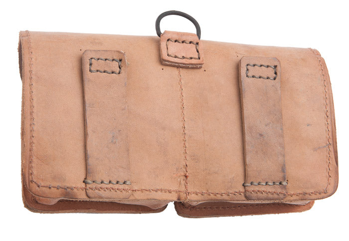 French MAS-49 ammunition pouch, leather, surplus