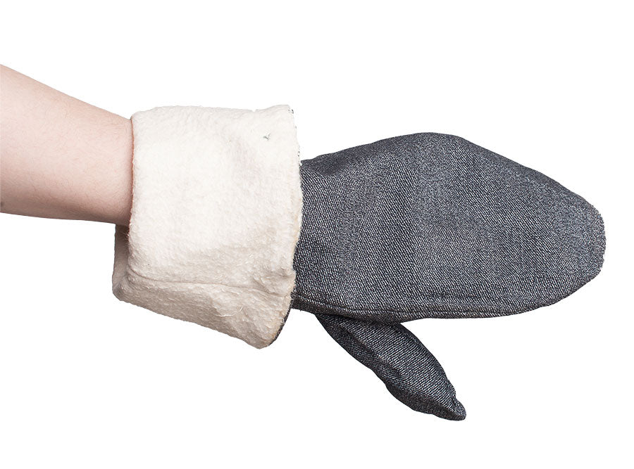 Swiss mittens with flannel lining, surplus