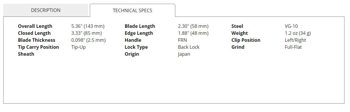 Spyderco Dragonfly 2 Lightweight