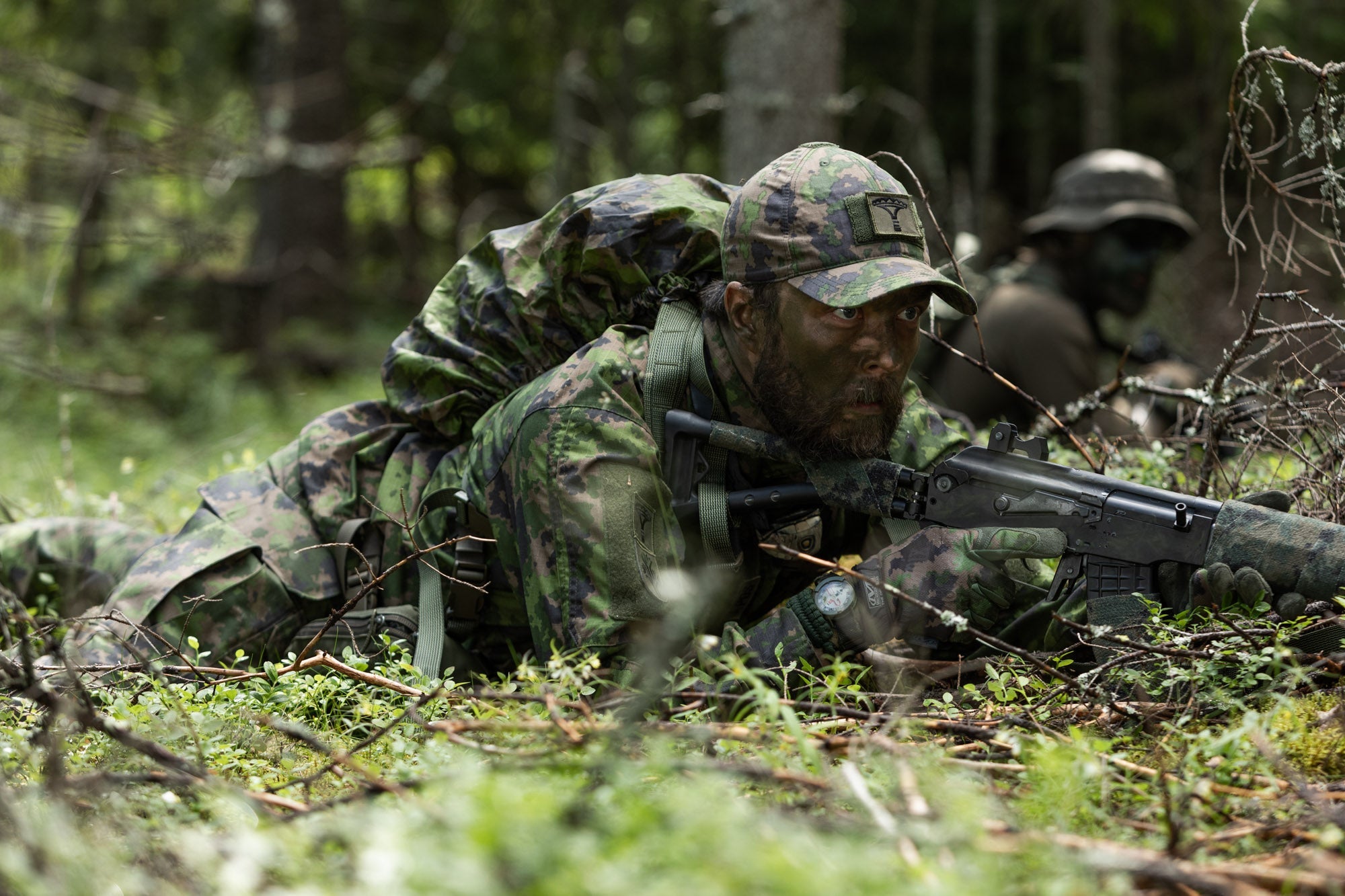 Varusteleka Backpack Rain Cover, Camo Pattern