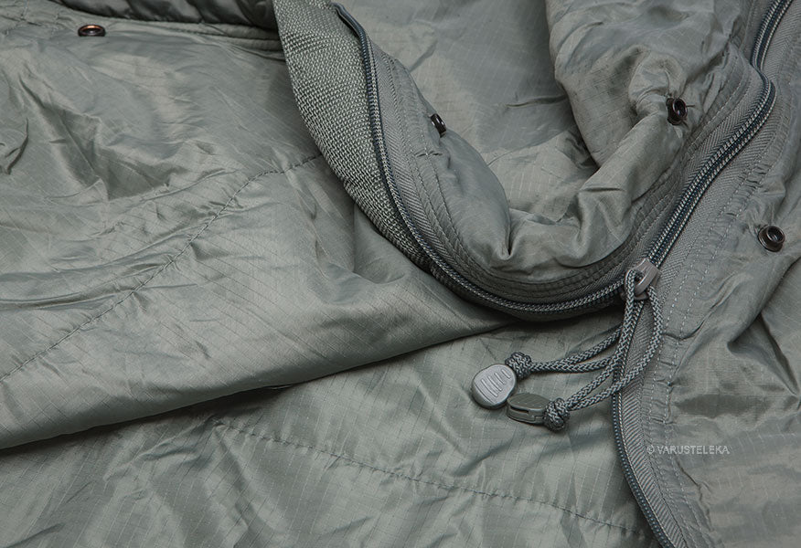 The snaps are there to attach the other parts of the sleeping bag system.