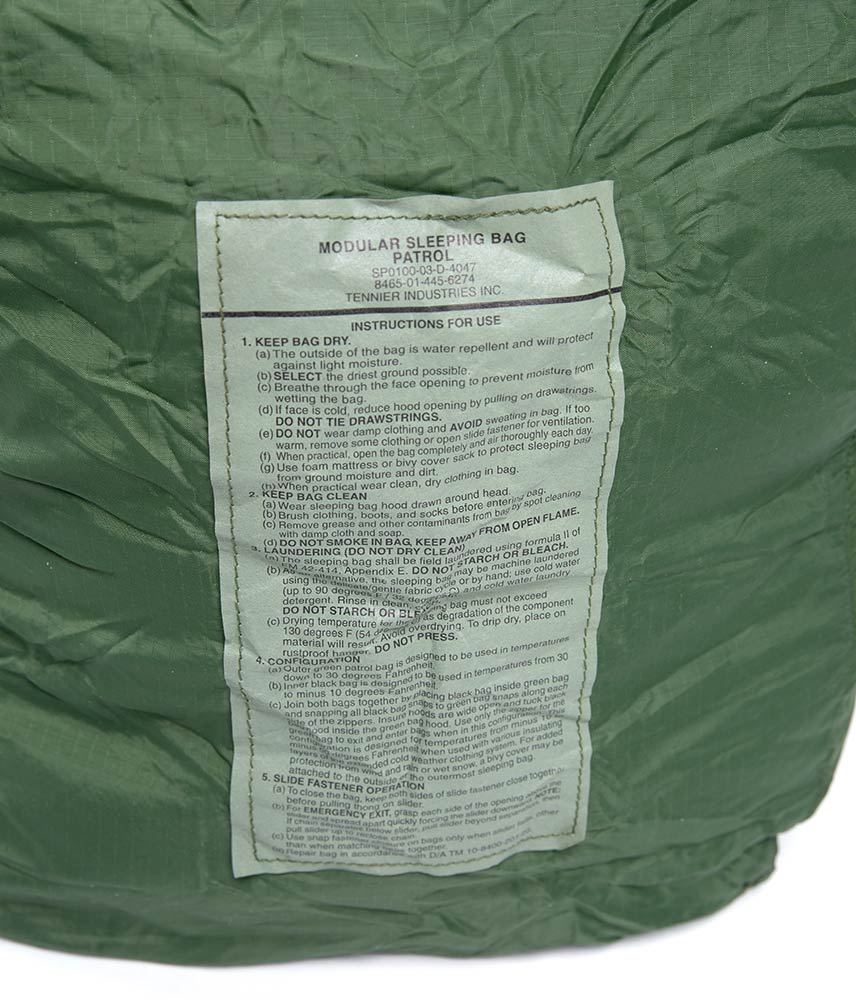 US MSS / IMSS Patrol Bag makuupussi, ylijäämä