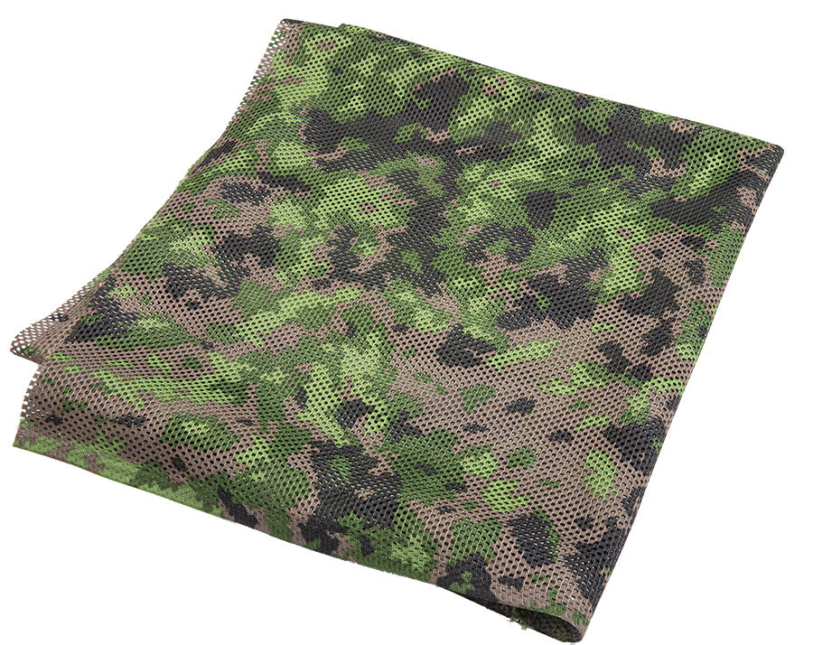 Foxa PES Net 260 Camo Mesh Stoff, M05 Waldtarnung, Meterware