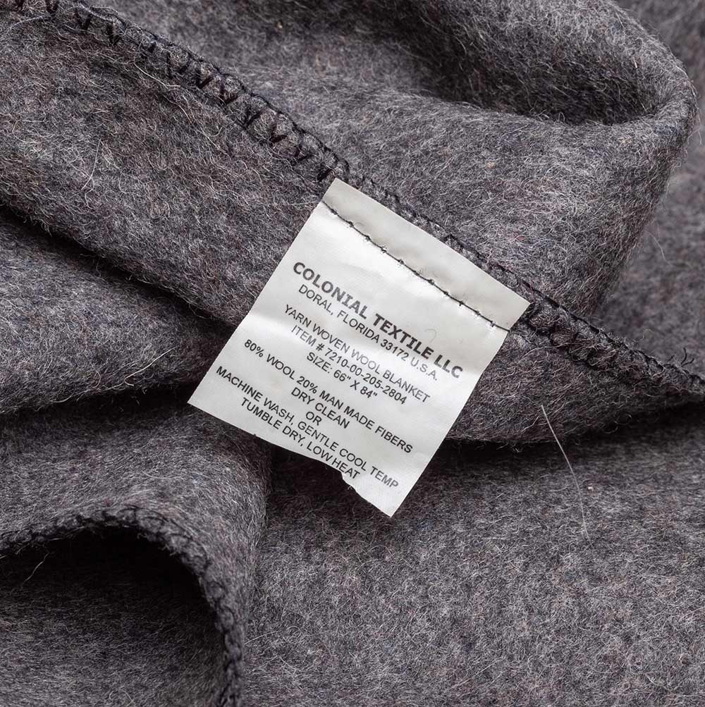 US blanket, dark grey, surplus