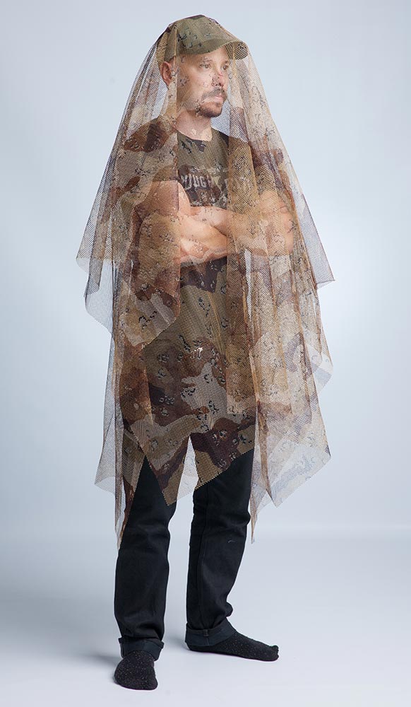US individual camouflage cover, 6-col desert, surplus