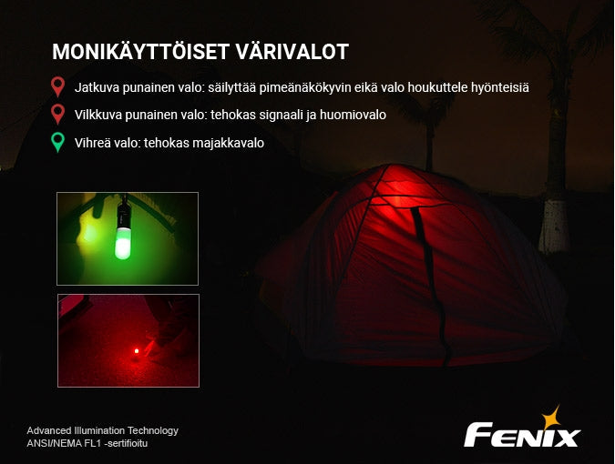 Fenix CL09 ladattava superminilyhty