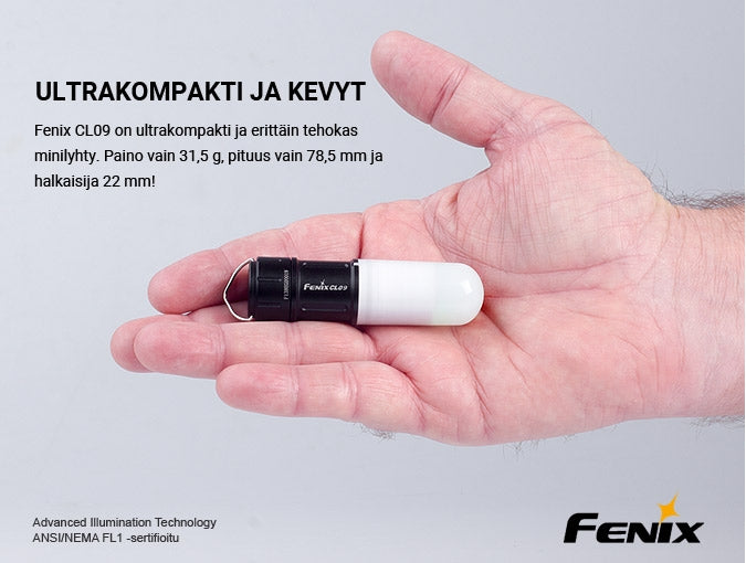 Fenix CL09 ladattava superminilyhty