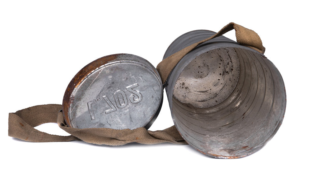 Belgian L.702 gas mask canister, surplus