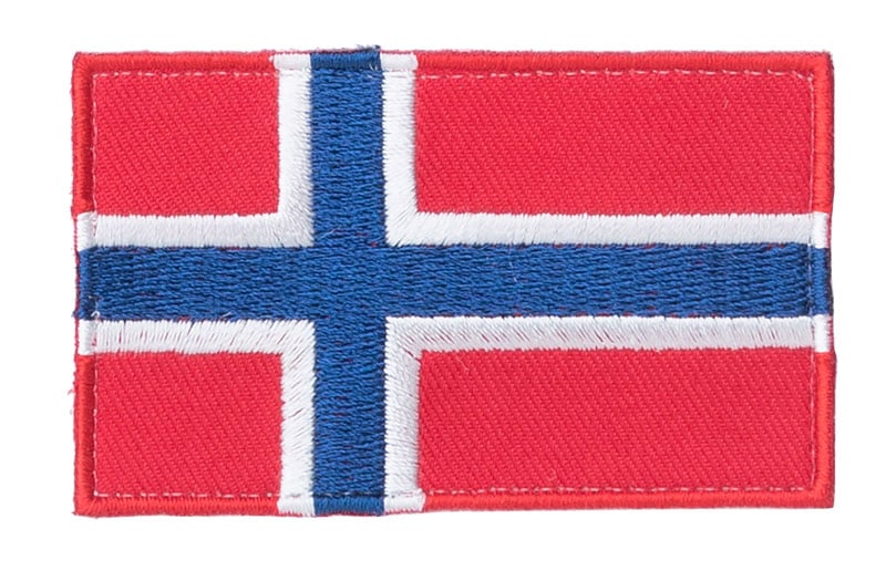 Varusteleka Norwegian Flag Patch, 77 x 47 mm