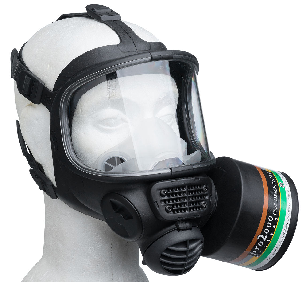 The Scott Promask FM3 gas mask is sold separately.