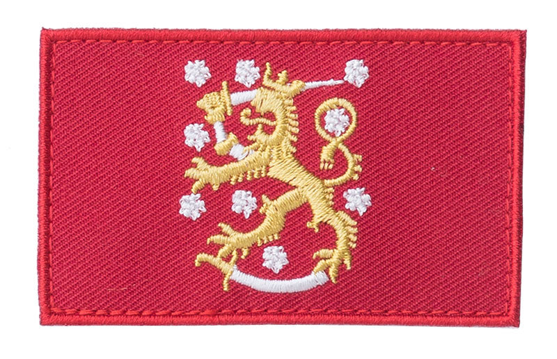 Varusteleka Finnish Lion Flag Patch, 77 x 47 mm