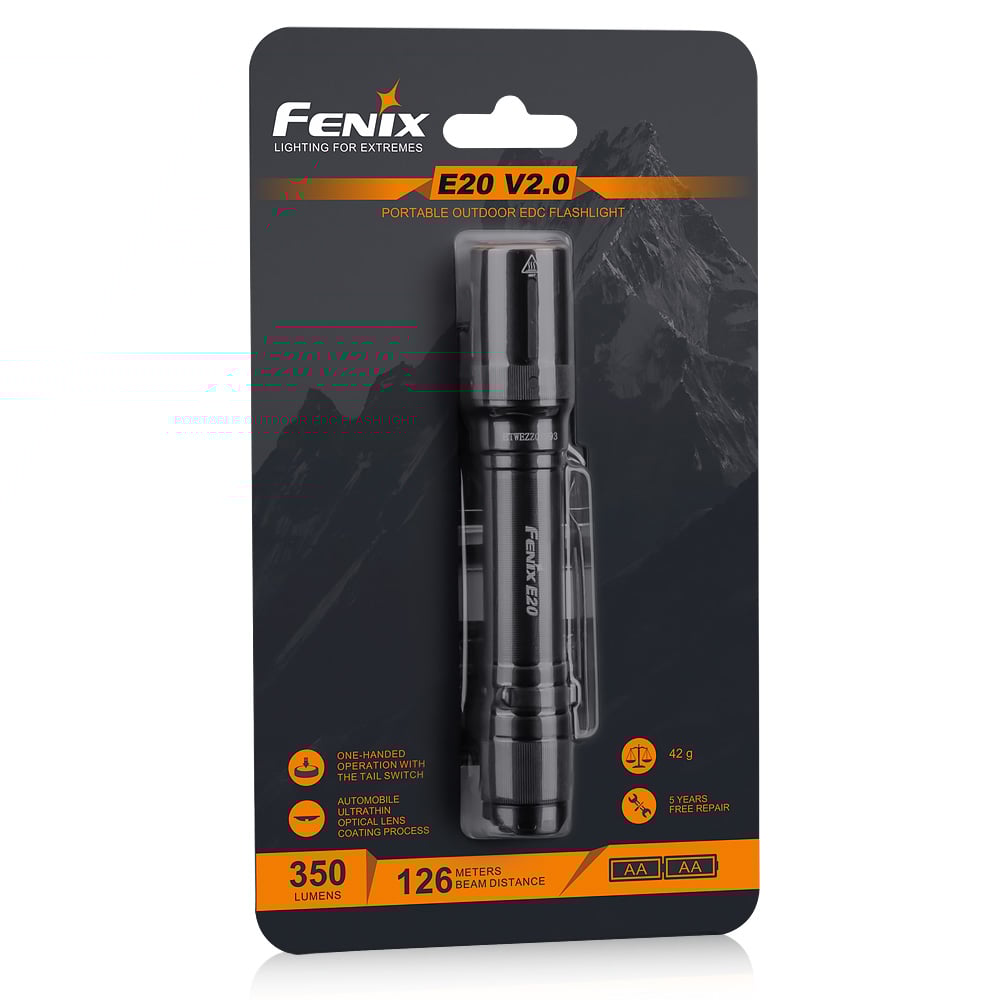 Fenix E20 V2.0 käsivalaisin