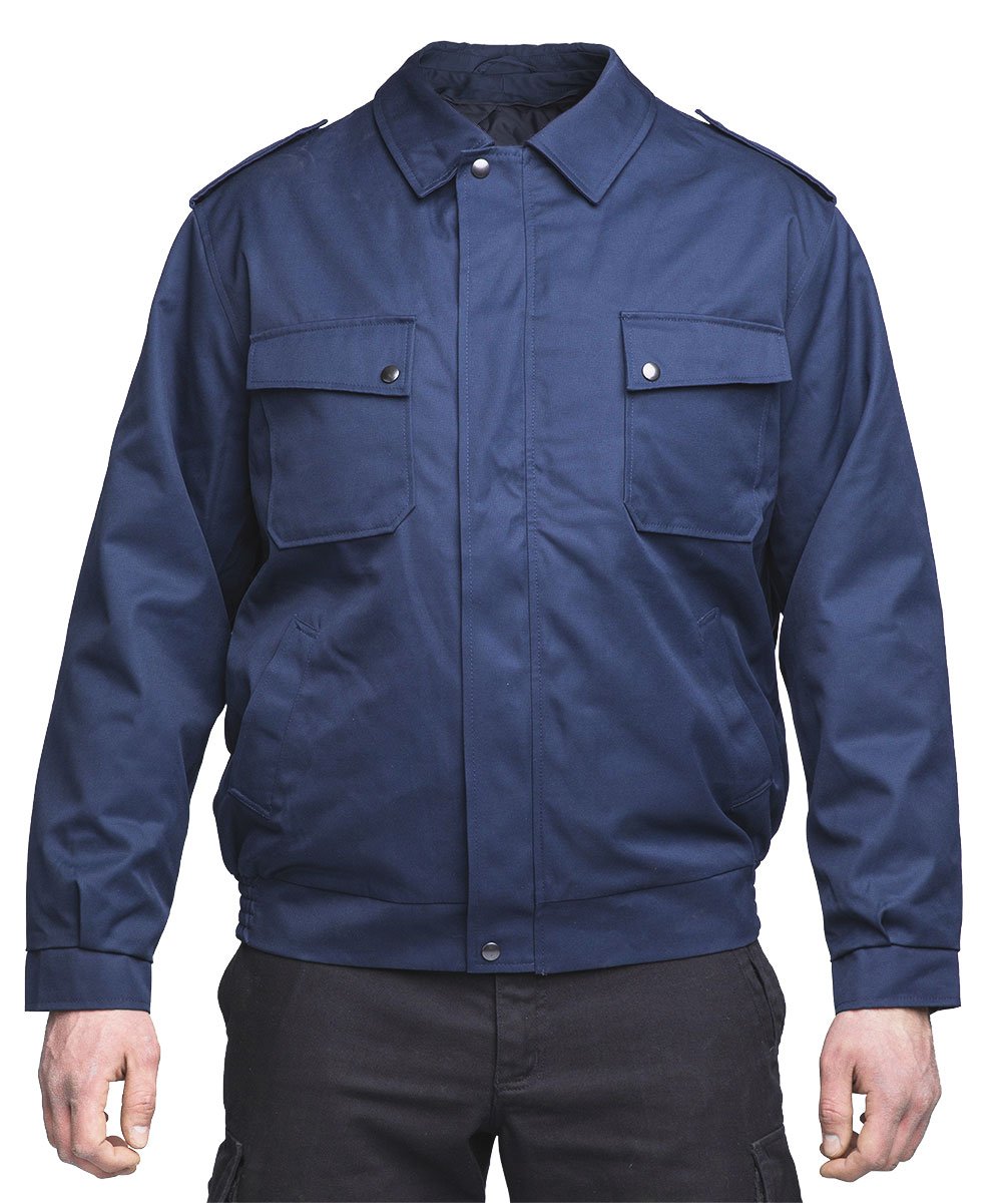 Niederländische Arbeitsjacke mit Innenfutter, Blau, Überschuss