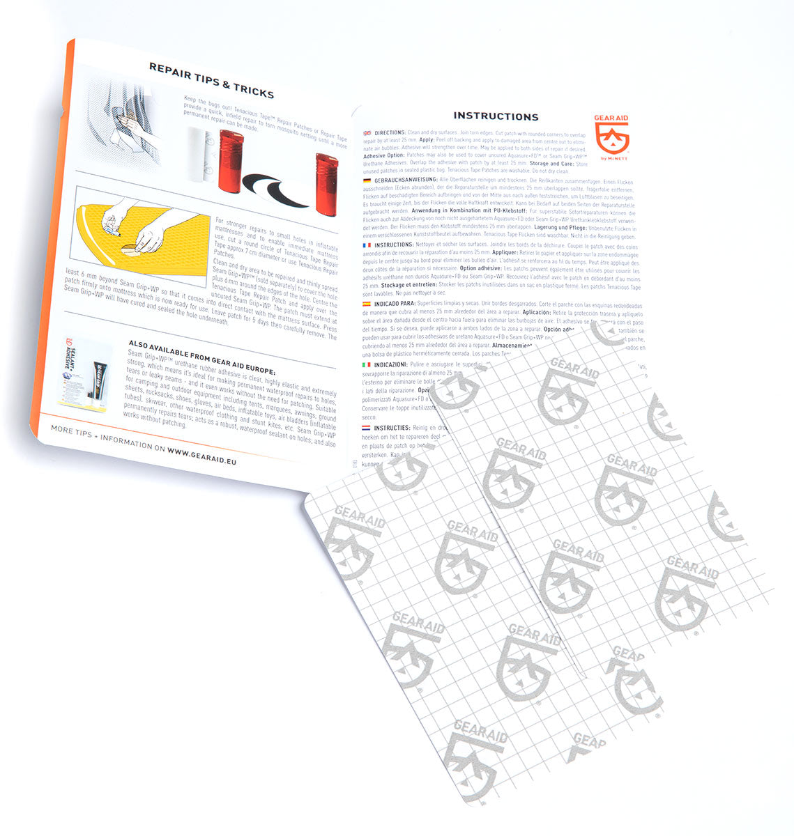 Gear Aid Tenacious Tape Flex Patches, Clear