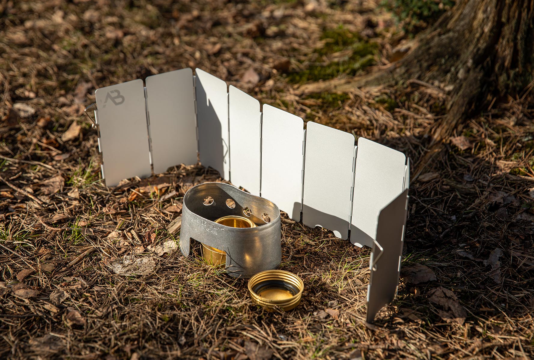 AB Field Stove Foldable Windshield, Aluminum