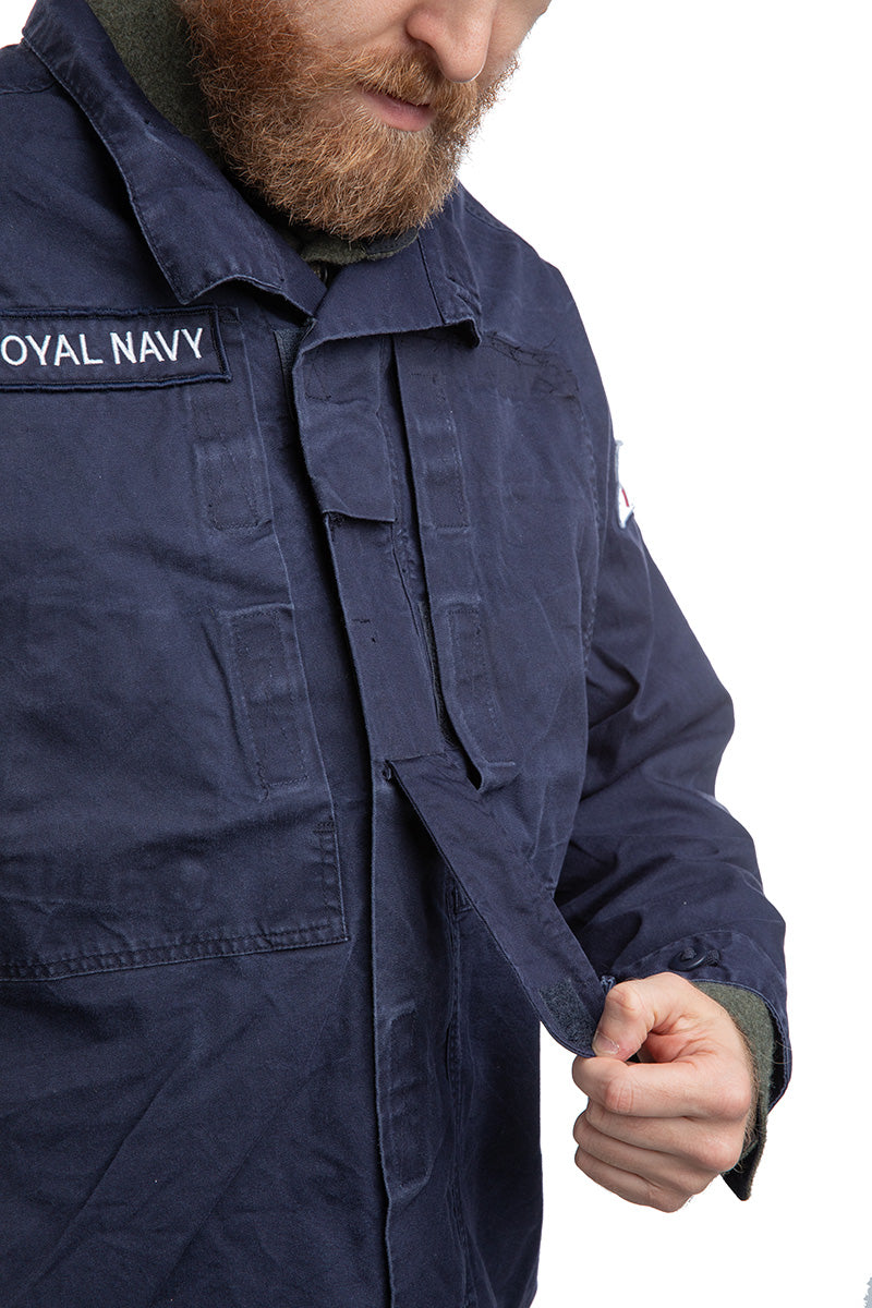 British Royal Navy Light Combat Jacket, Dark Blue, Surplus