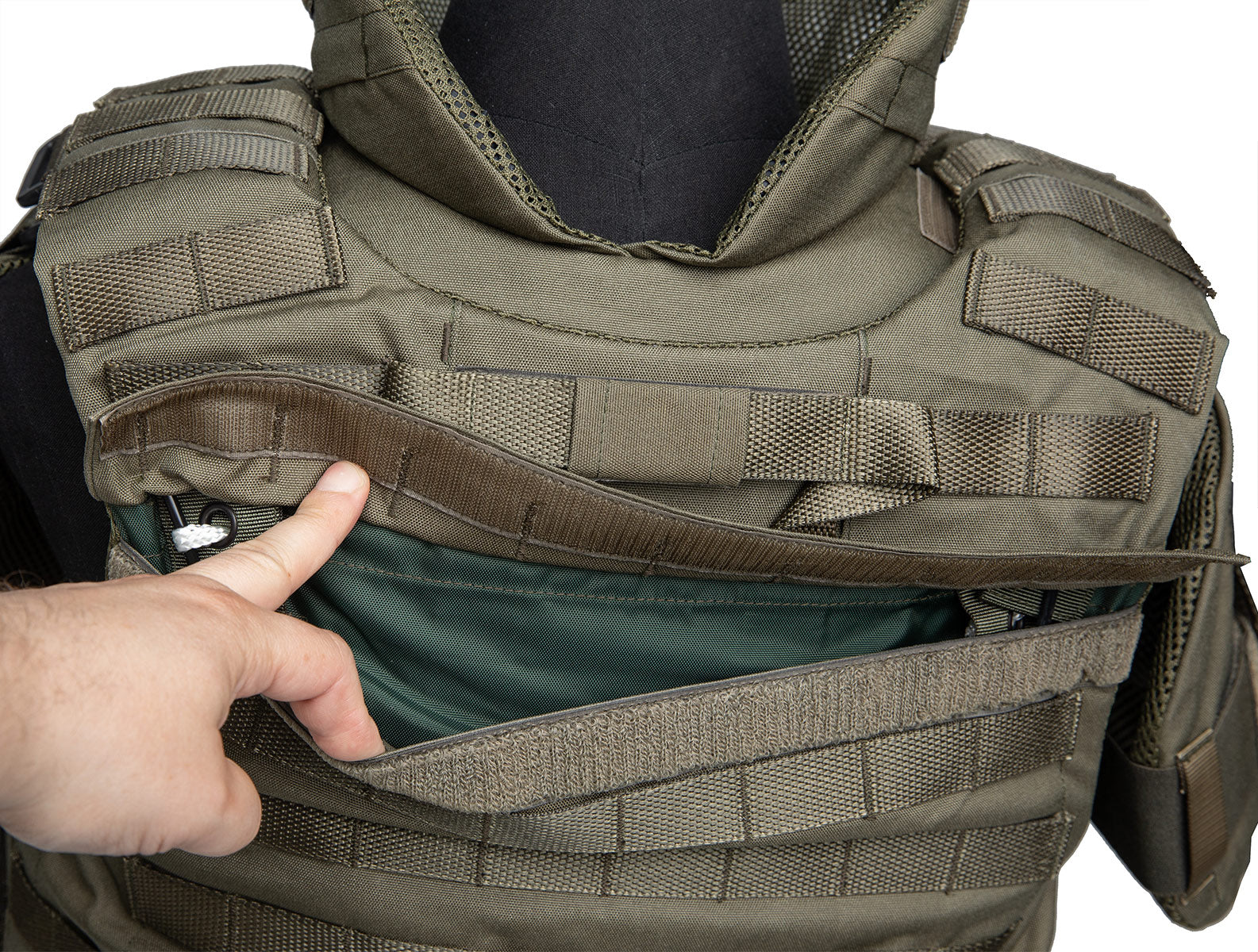 Sioen M2010 Tactical Vest, NIJ IIIA, Olive Green