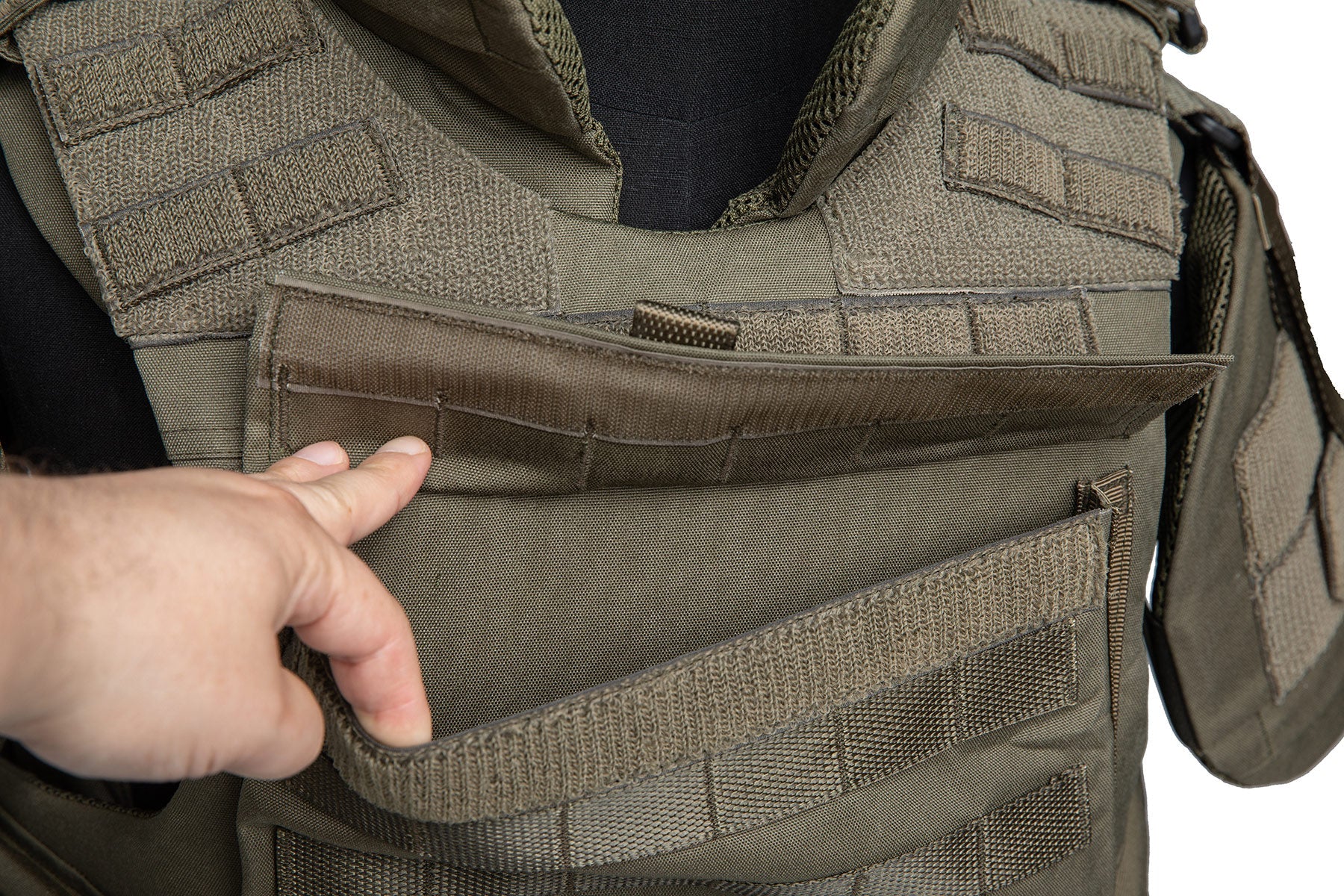 Sioen M2010 Tactical Vest, NIJ IIIA, Olive Green