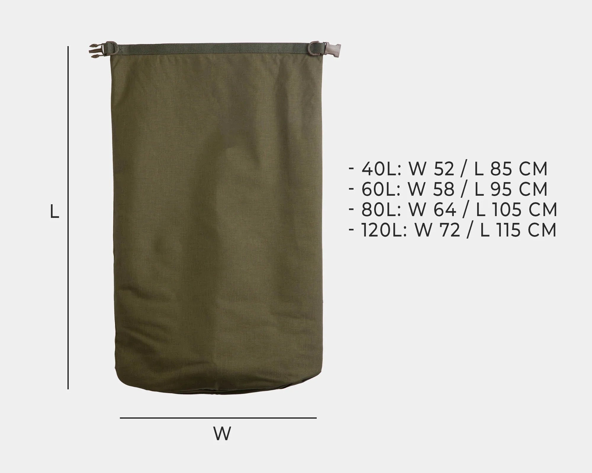 Savotta Rolltop 500D pakkauspussi