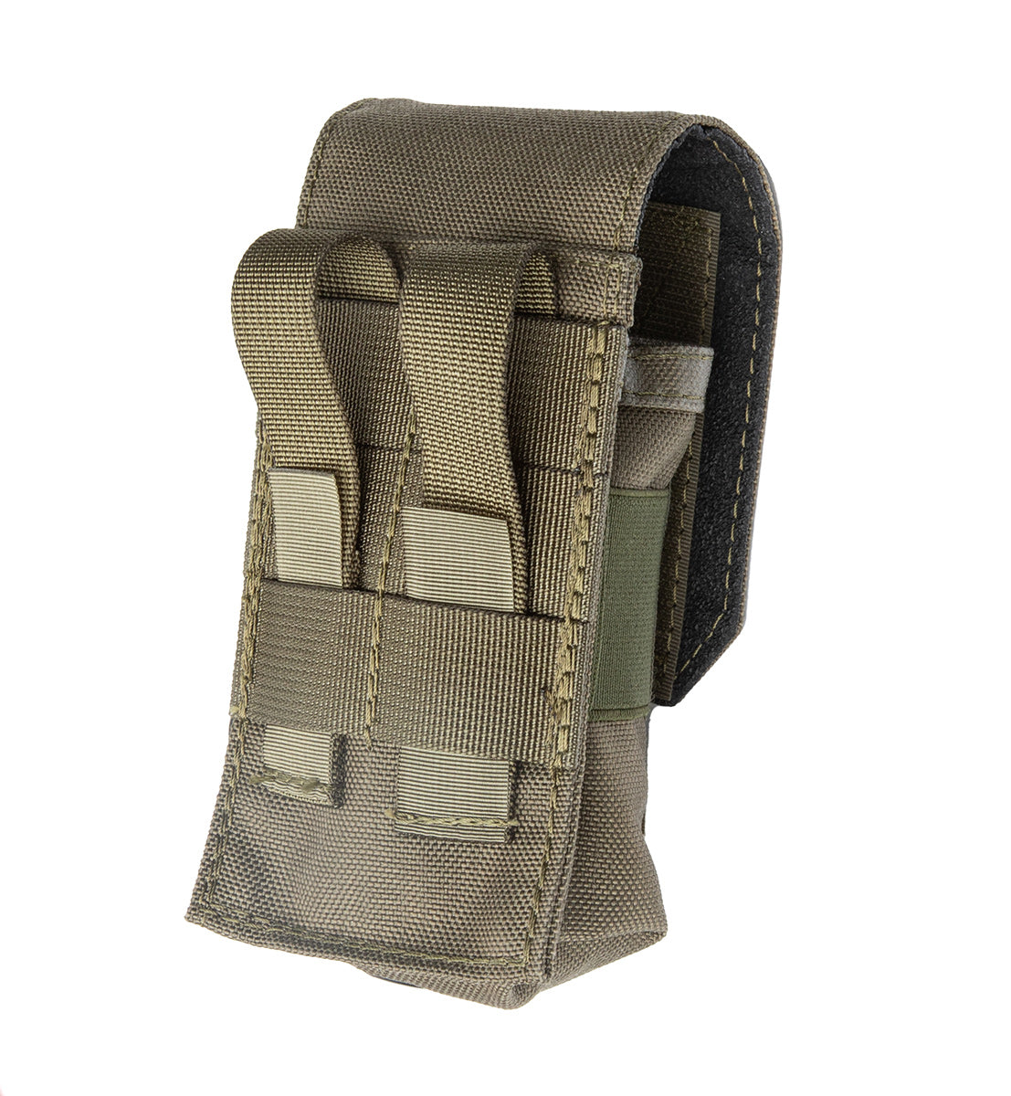 The PALS-compatible straps in the back can be weaved into belt loops as well.