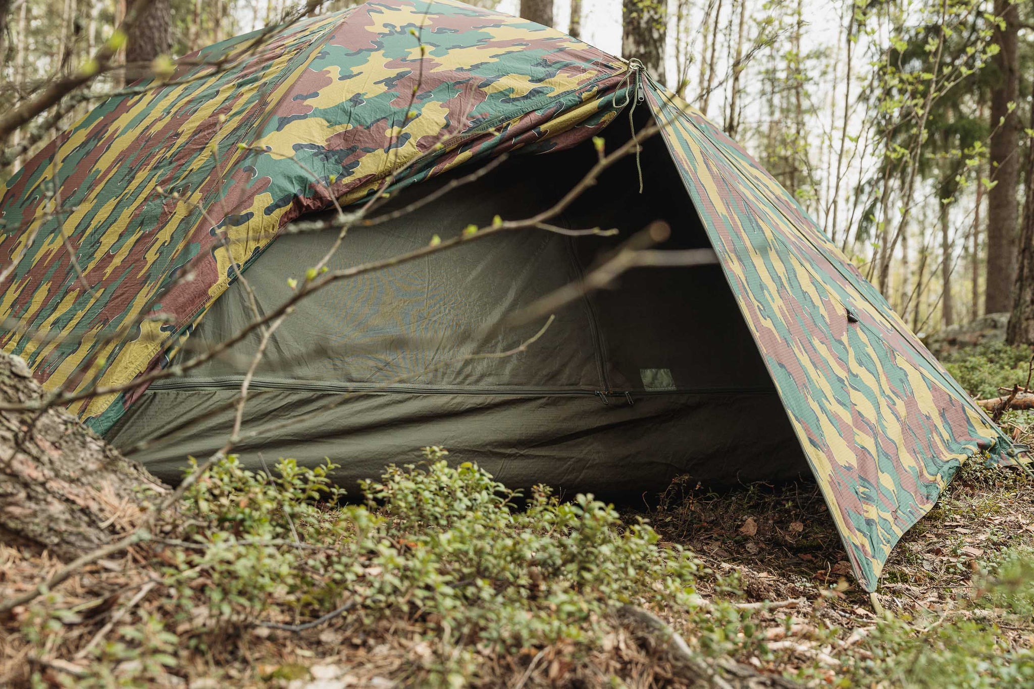 Belgian 2-Person Dome Tent, M1999 Jigsaw, Surplus