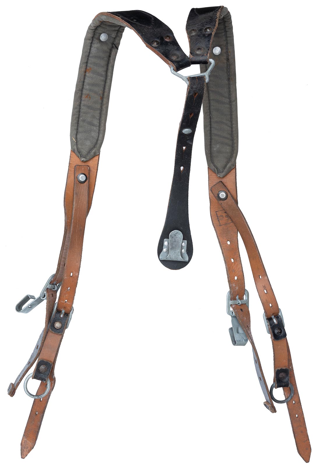 Austrian Y-Suspenders, Leather, Surplus