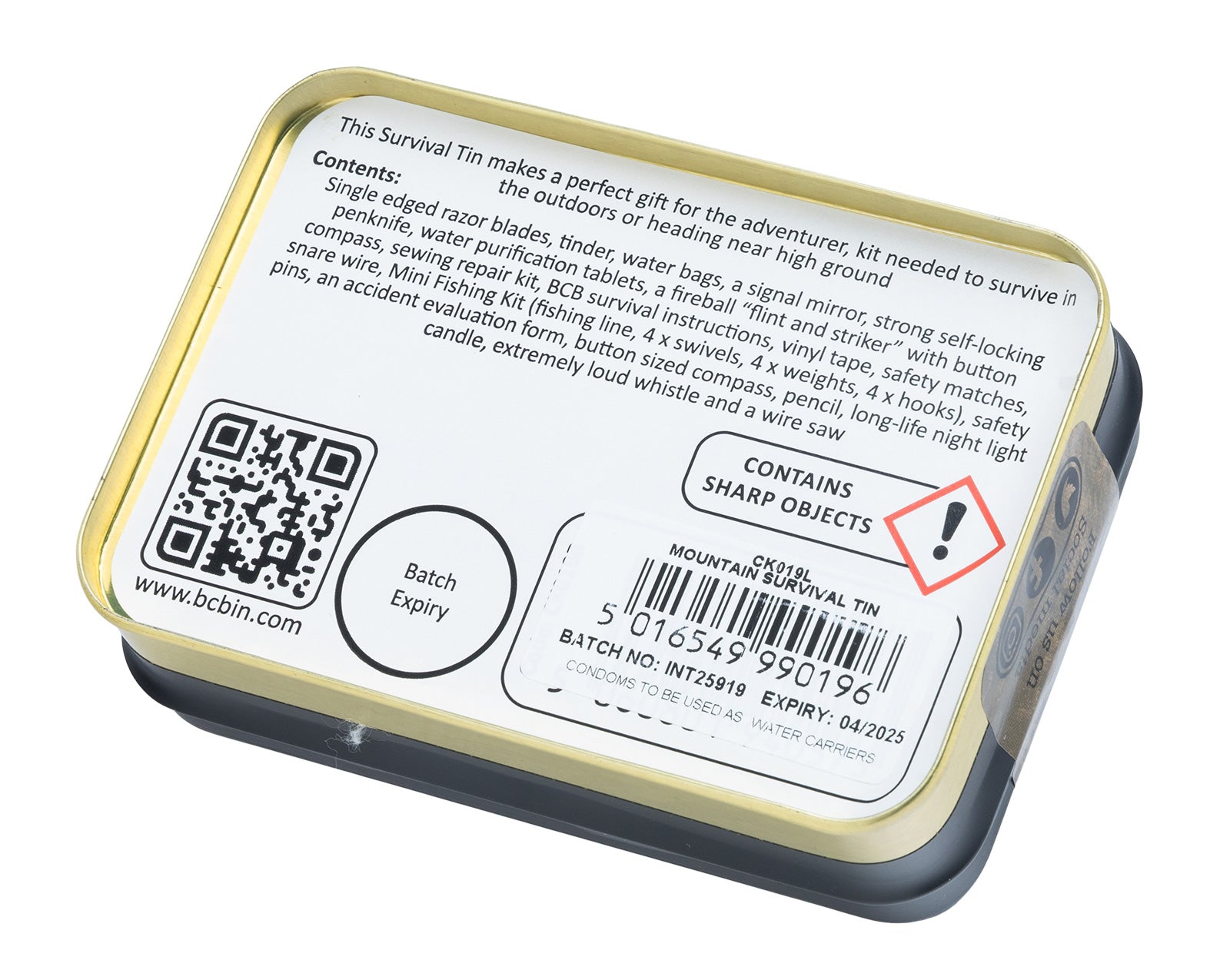 BCB Mountain Survival Tin