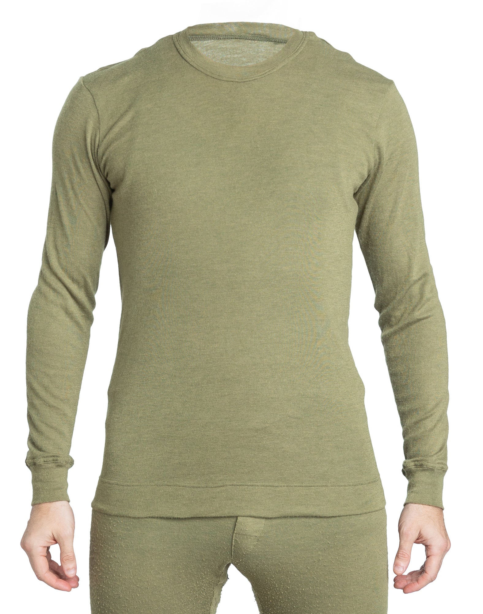 Britisches Langarm-T-Shirt, FR, Grün, Überschuss