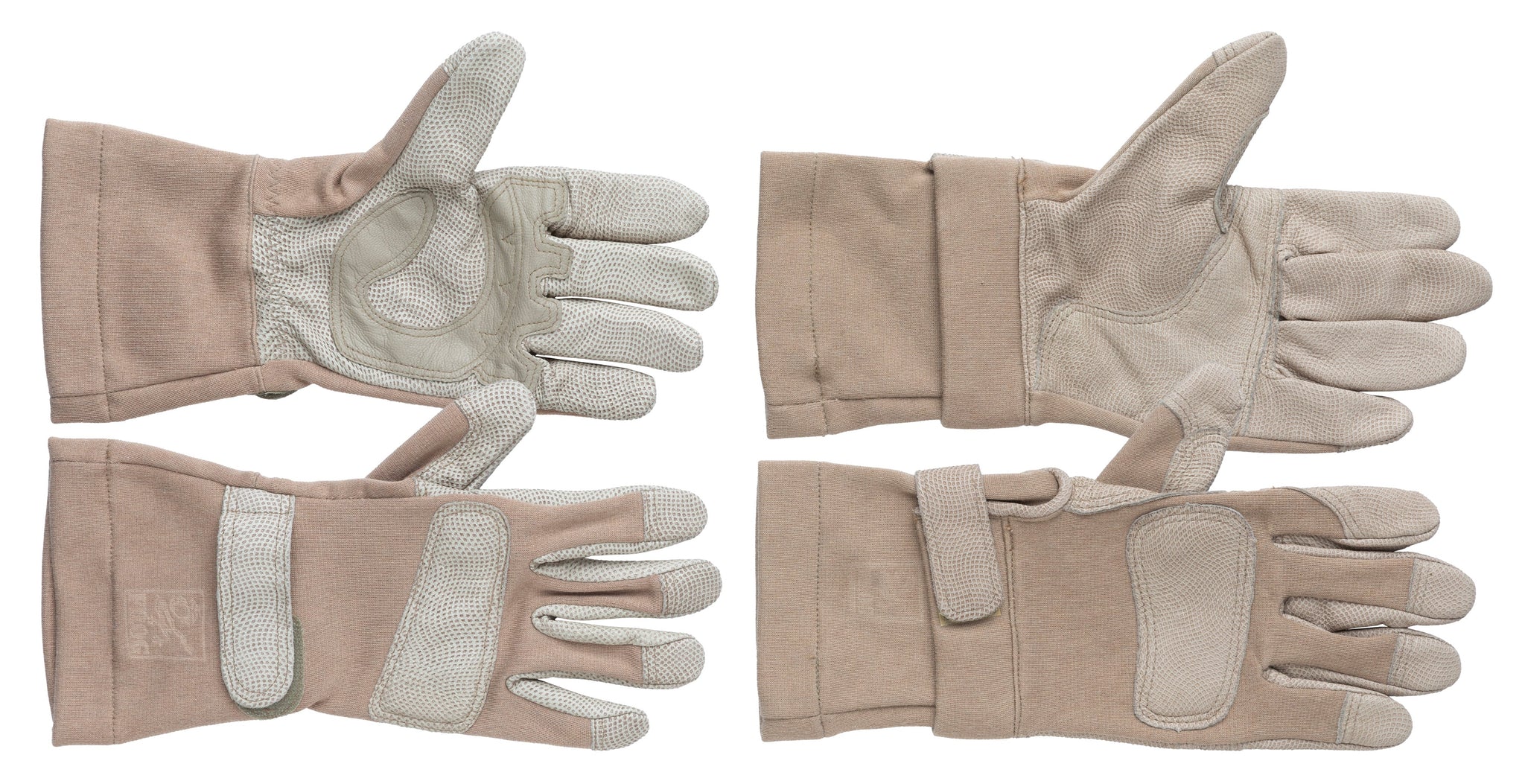 USMC FROG Flame and Cut Resistant Combat Gloves, Desert Tan, Unissued