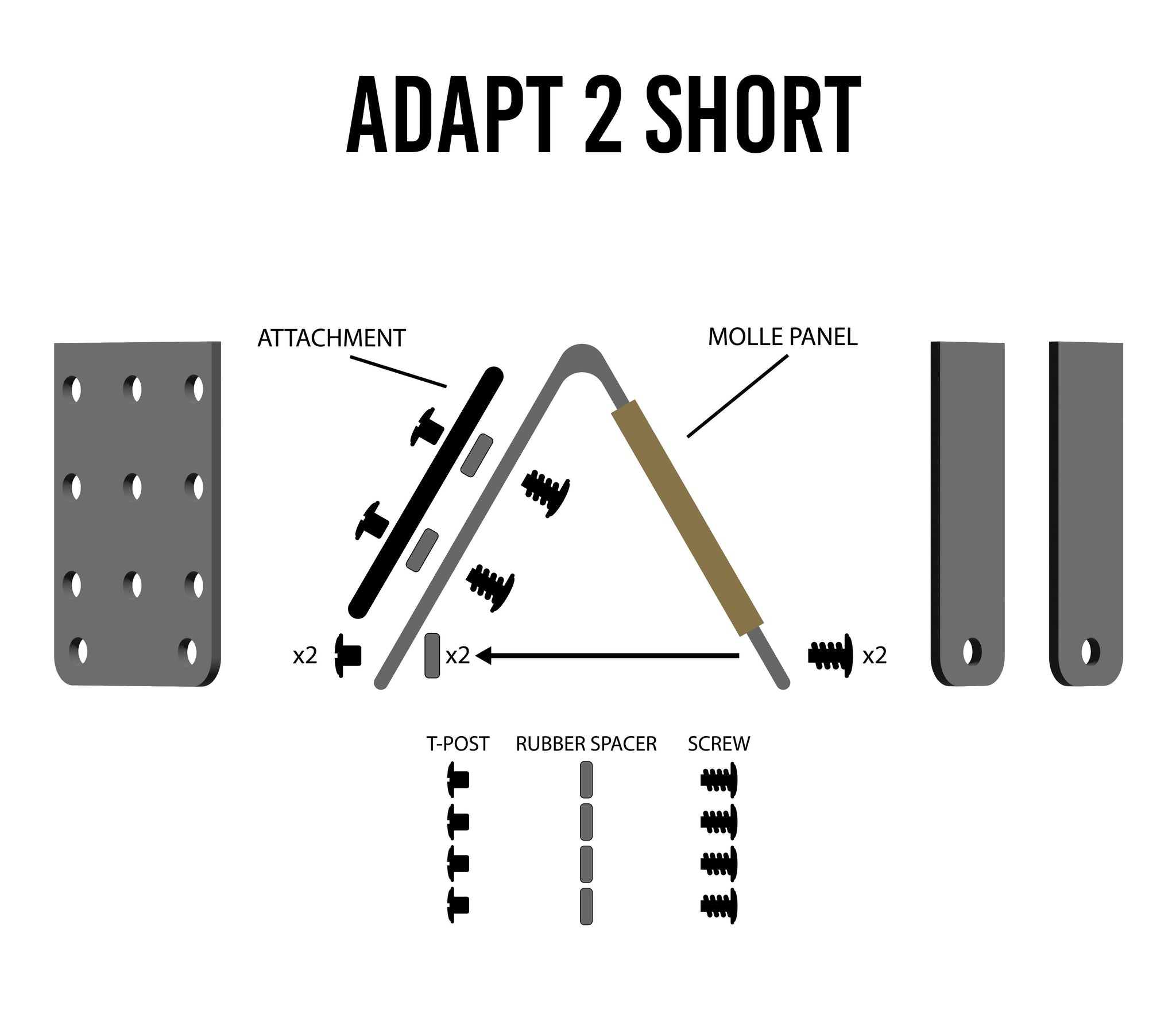 Guardian Warrior Solutions Adapt 2 Short kiinnike