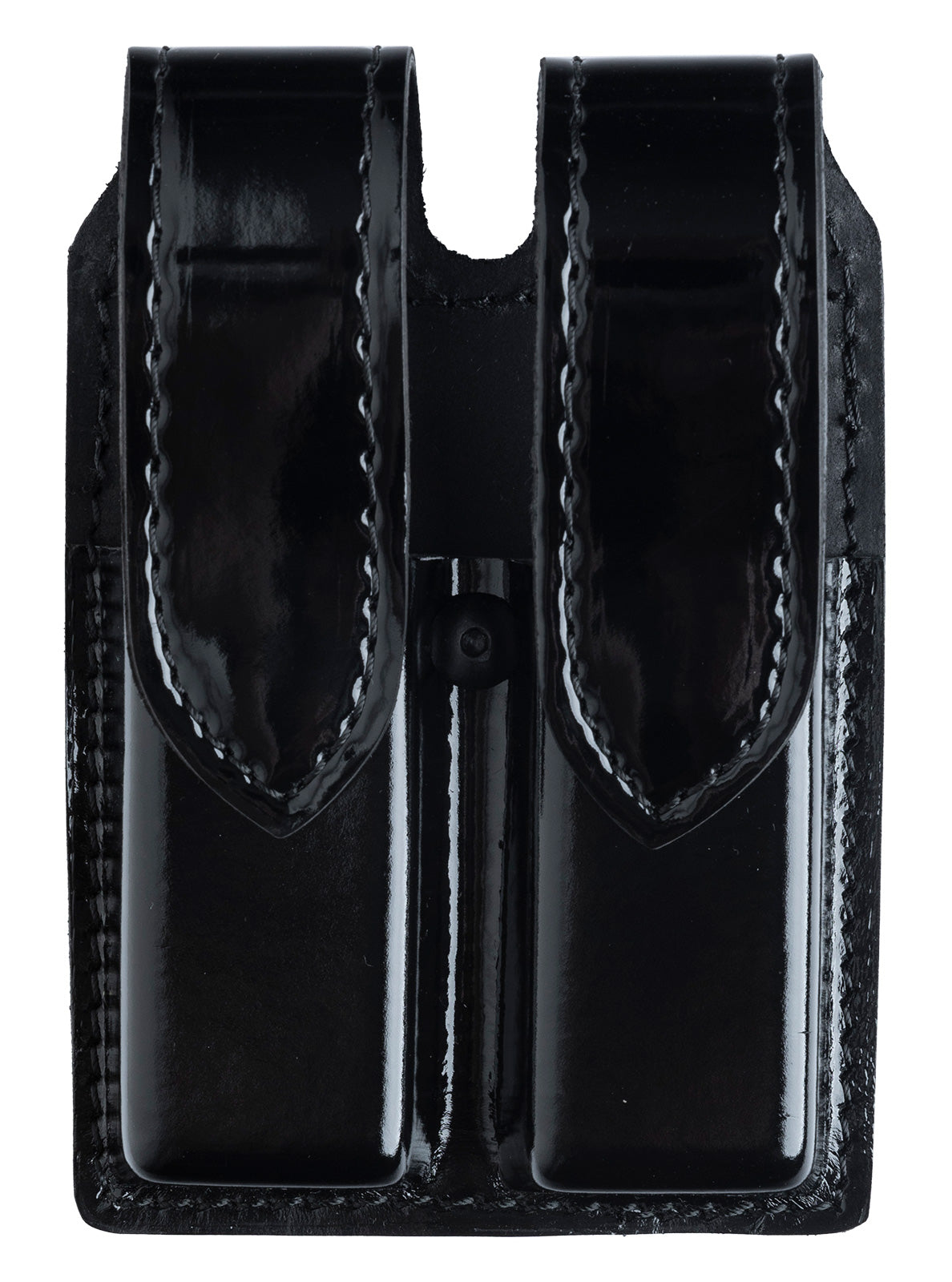 Safariland 77 Double Pistol Magazine Pouch, Size 3, High Gloss Black, Unissued