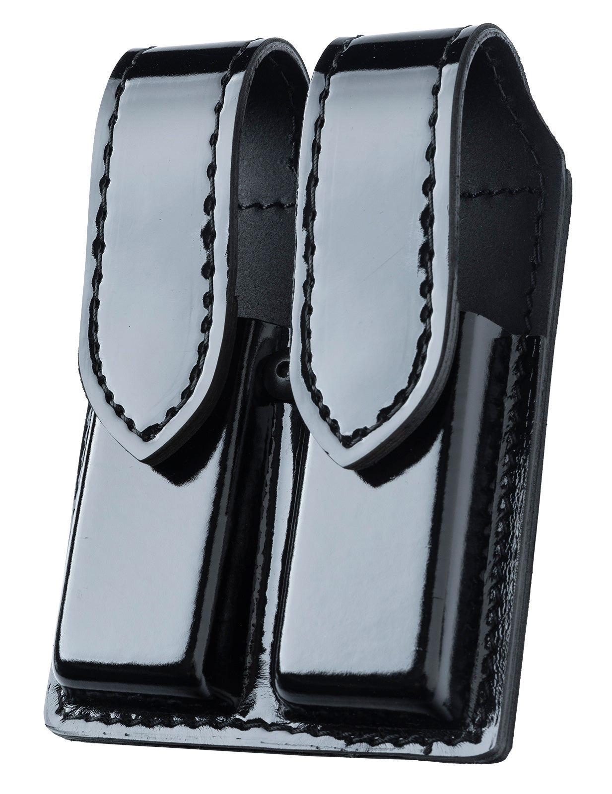 Safariland 77 Double Pistol Magazine Pouch, Size 3, High Gloss Black, Unissued