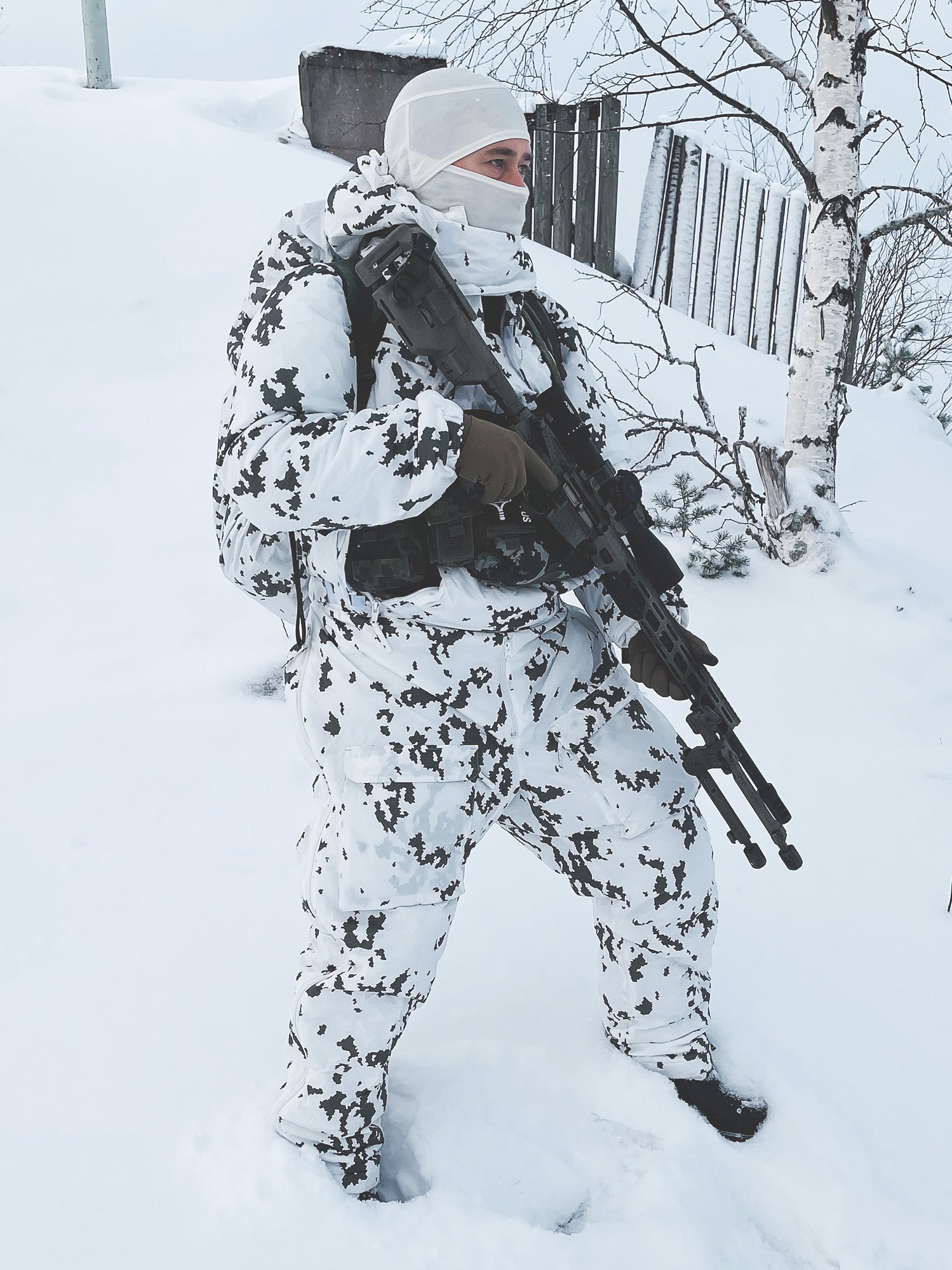 Varusteleka Backpack Rain Cover, Camo Pattern