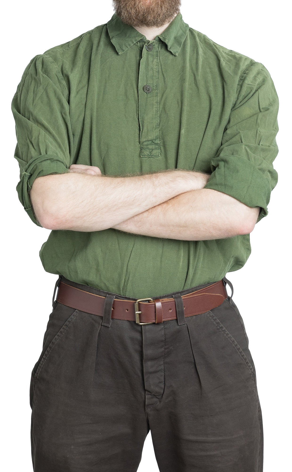 Swedish M59 Service Shirt, Green, Surplus
