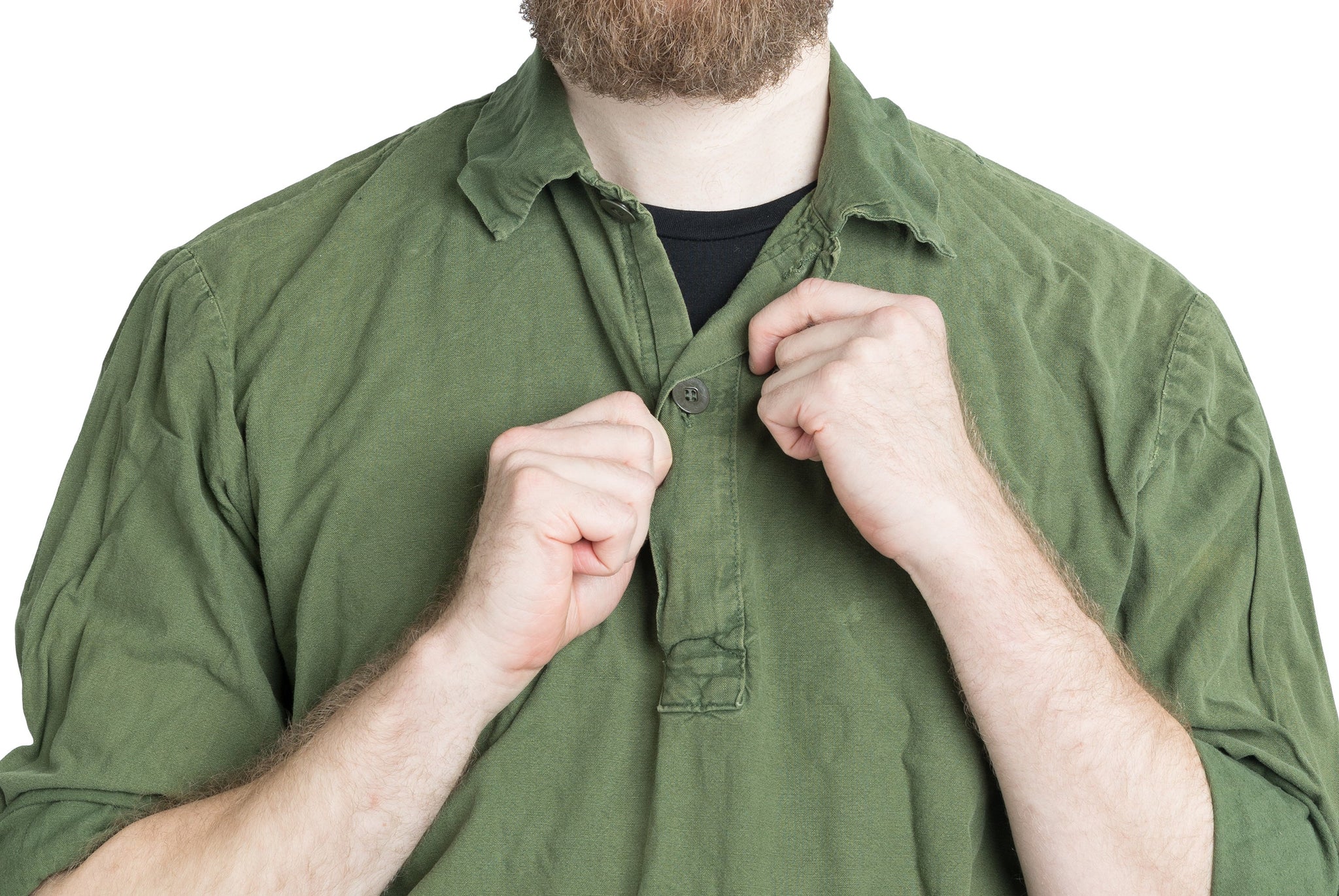 Swedish M59 Service Shirt, Green, Surplus