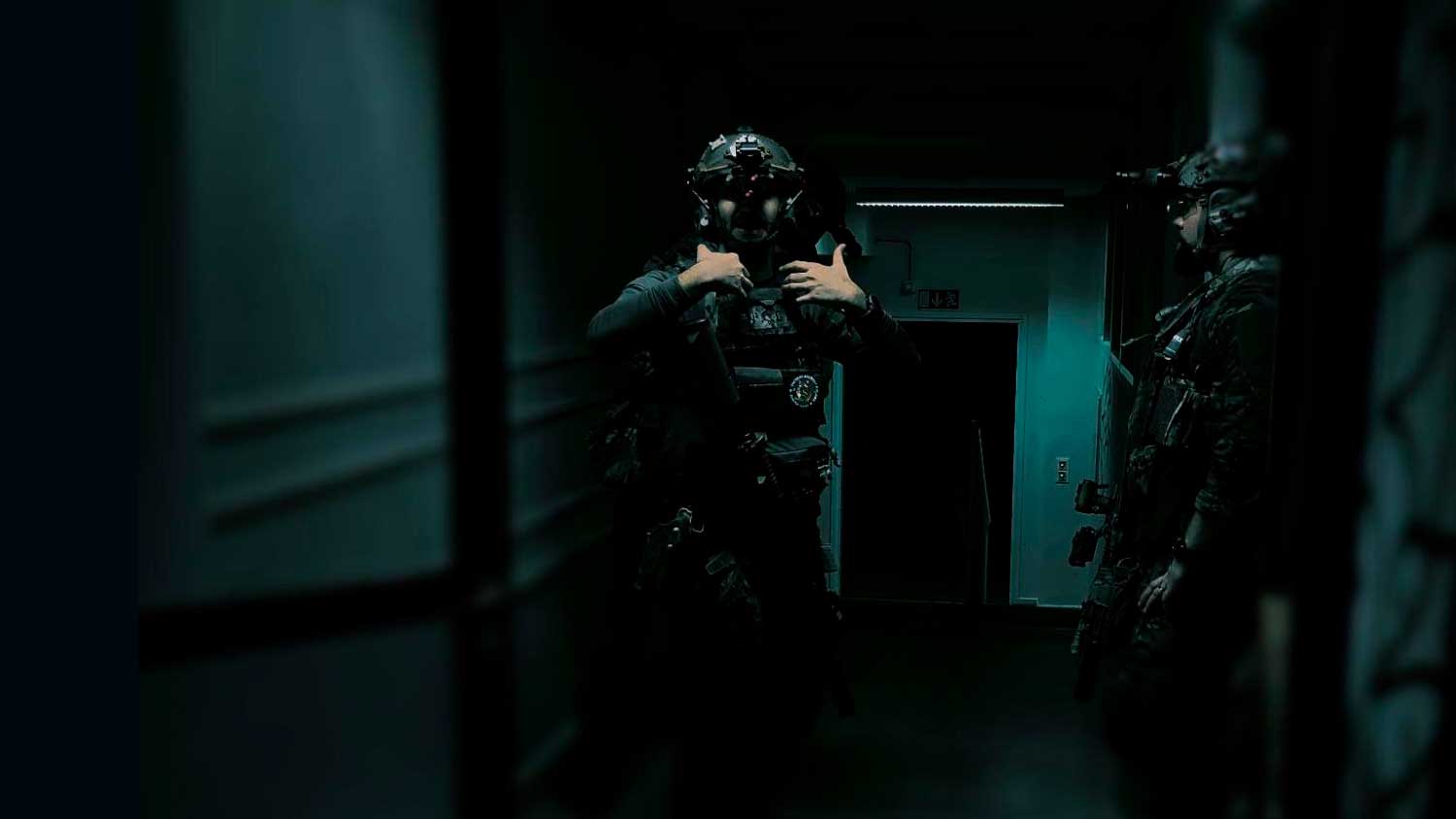 On the Night Vision Close Quarter Battle Course (NVG ITCQB)