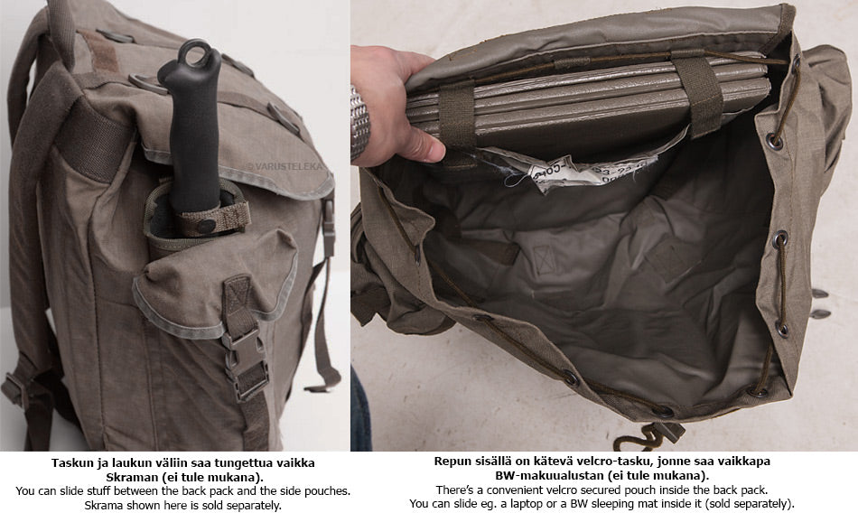 BW jääkärireppu, ylijäämä