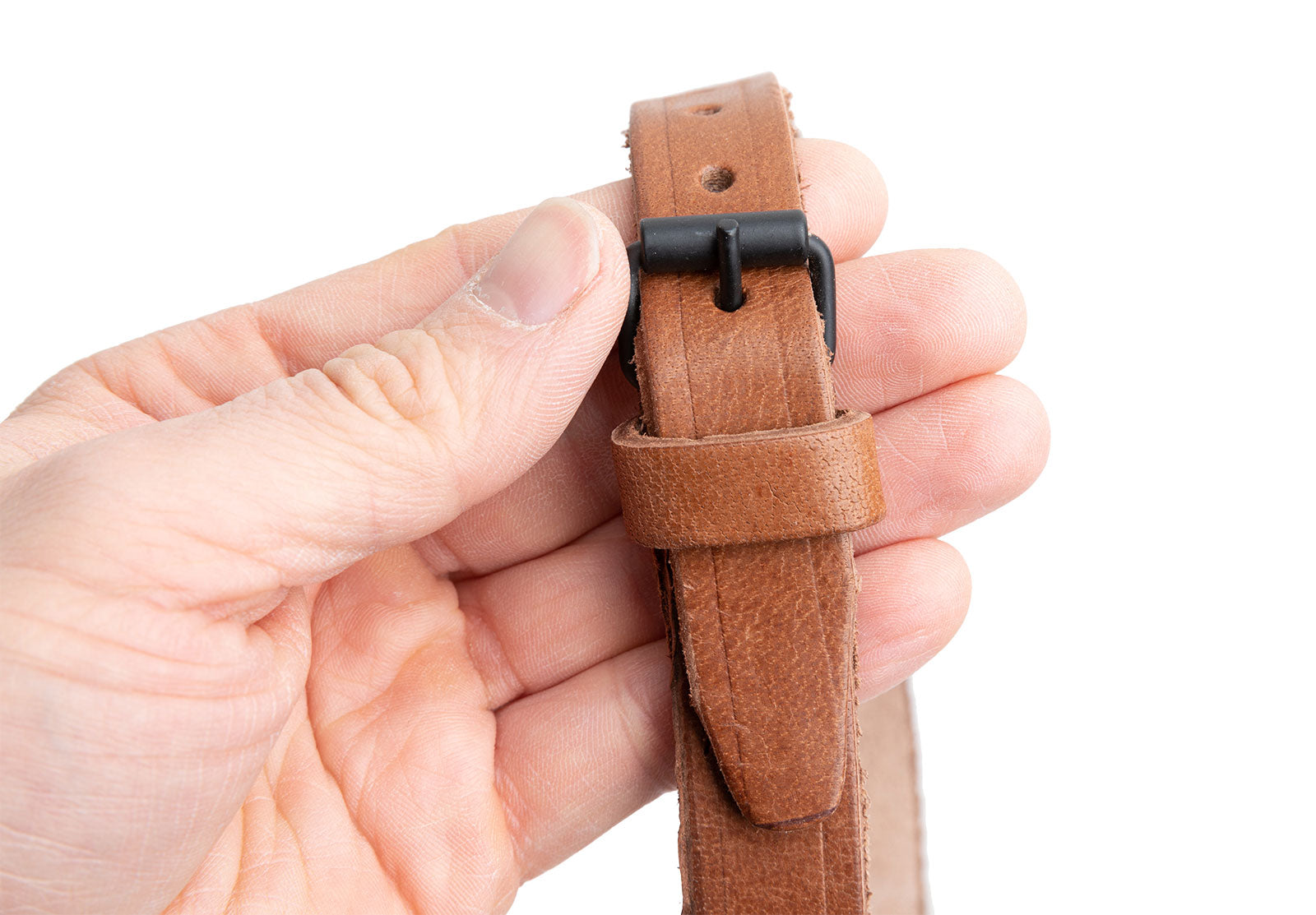 Czech general purpose strap, brown, leather, surplus