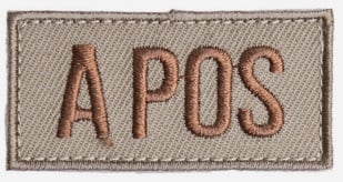 Varusteleka blood type patch